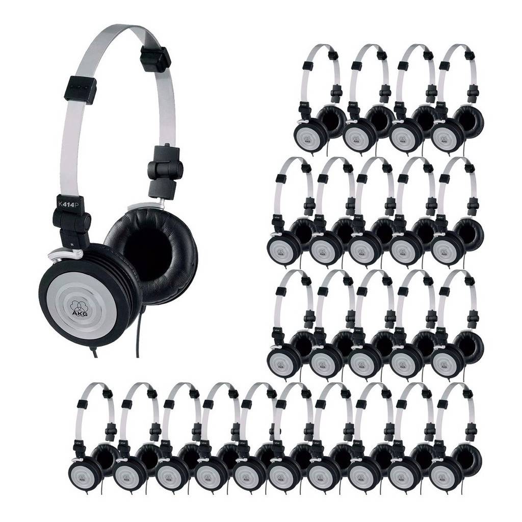 Fone AKG K414: Kit 25 Unidades Profissional