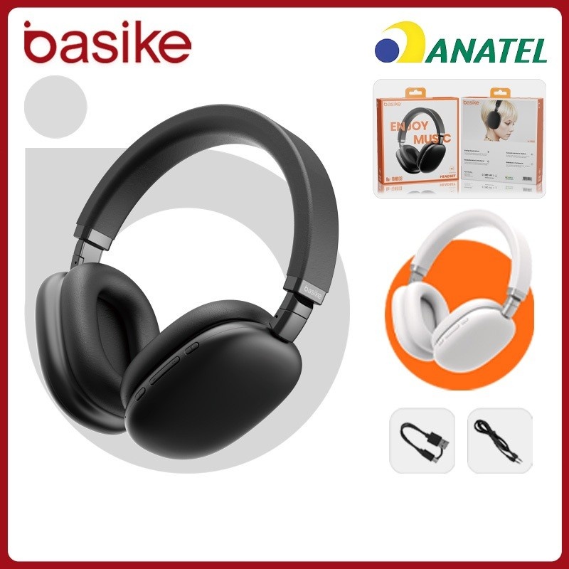 Fone Bluetooth Basike FON003: Som HiFi e 40h de Música!