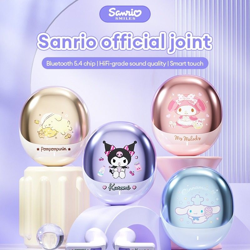 Fone Bluetooth Sanrio BL02: Som Imersivo e Bateria Duradoura