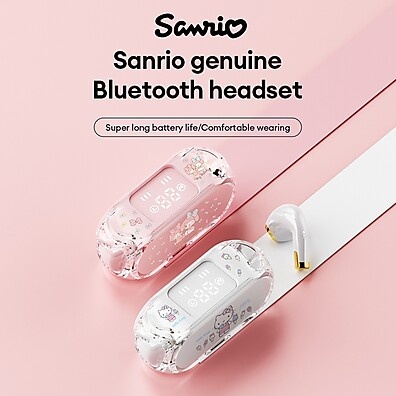 Fone Bluetooth Sanrio BL10: Som Imersivo e Sem Atraso!