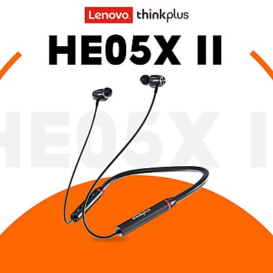 Fones Lenovo HE05X II: Som Potente e Conforto para Esportes