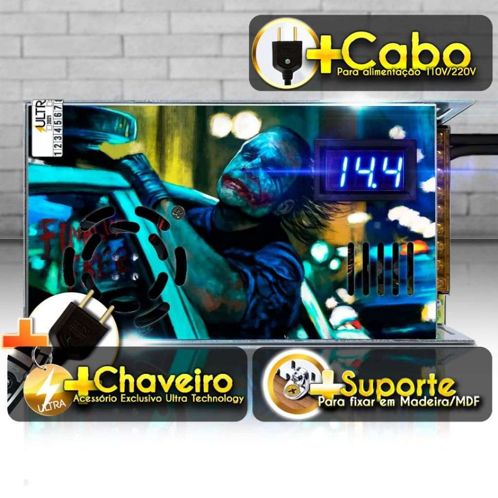 Fonte Automotiva 120A: Energia Pura para Seu Som!