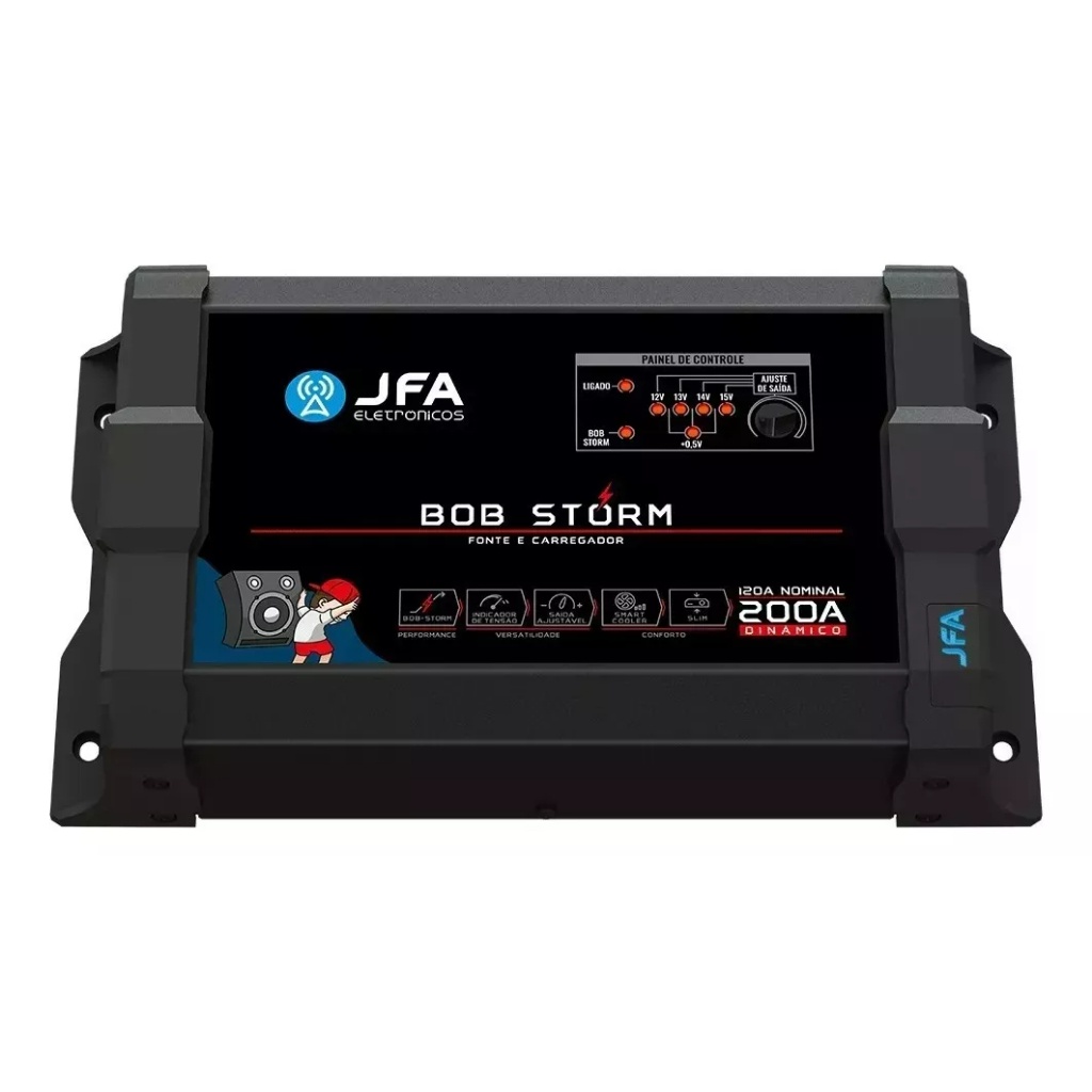 Fonte Carregador Bob 200A: Som Potente Sem Bateria!