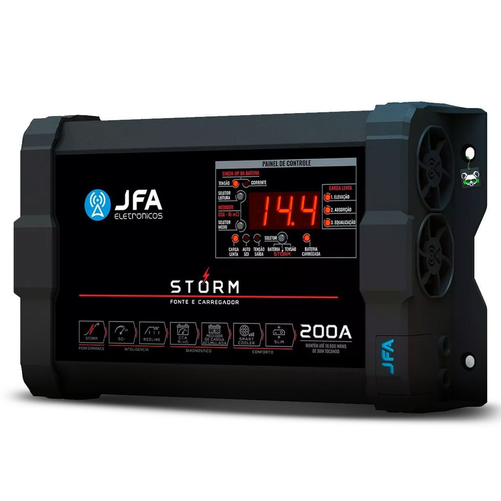 Fonte JFA Storm 200A: Potência e Diagnóstico!
