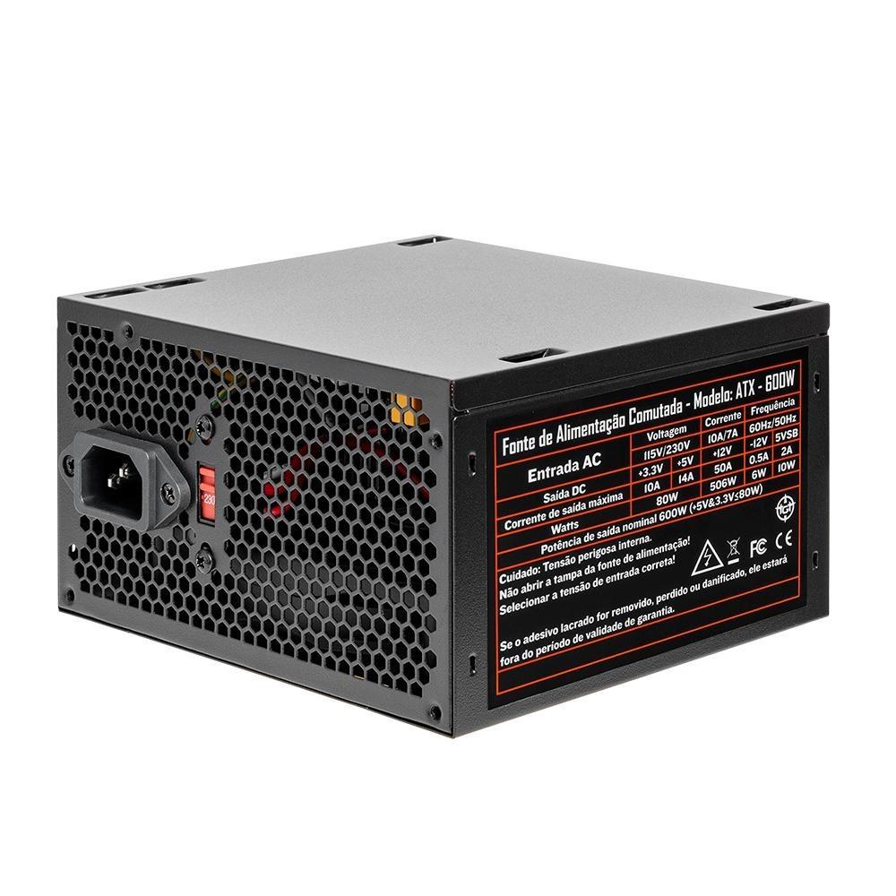 Fonte TGT Tomahawk T3 600W: Potência e Segurança