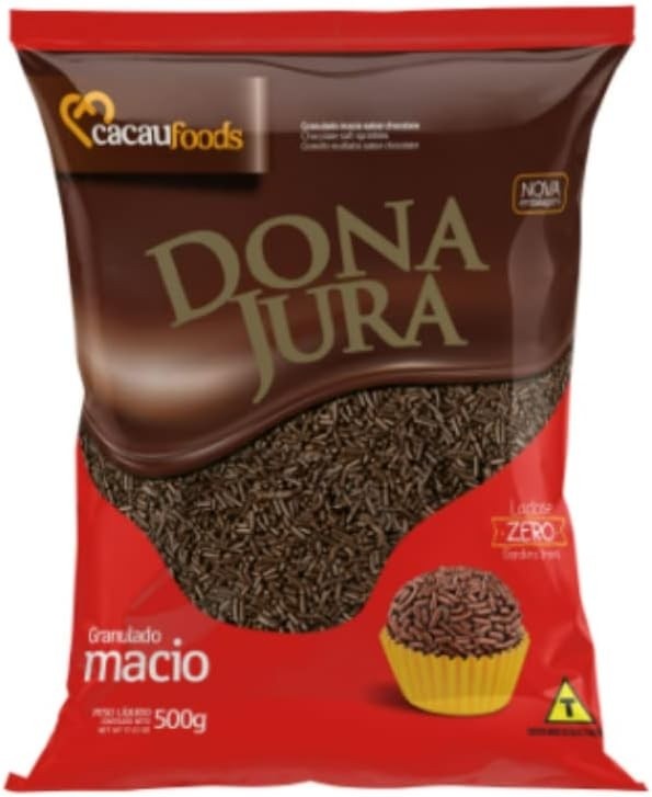 Granulado Chocolate Macio Dona Jura 500g - Cacau Foods