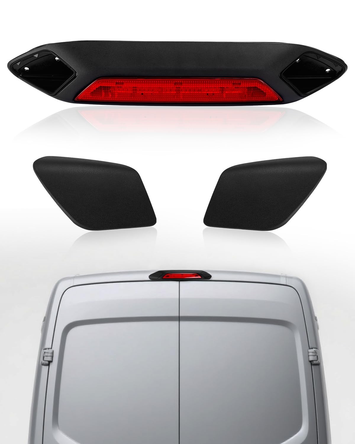 Luz de Freio Central LED OKLPF para Ford Transit 2018-2019: Segurança e Estilo Elevados