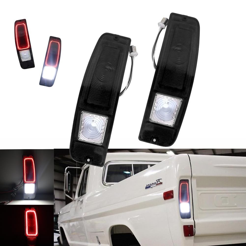 Luzes Traseiras Fumê para Ford F100/250/350 Styleside (67-72), Econoline (67-74) e Bronco (67-77) - Upgrade Visual Premium