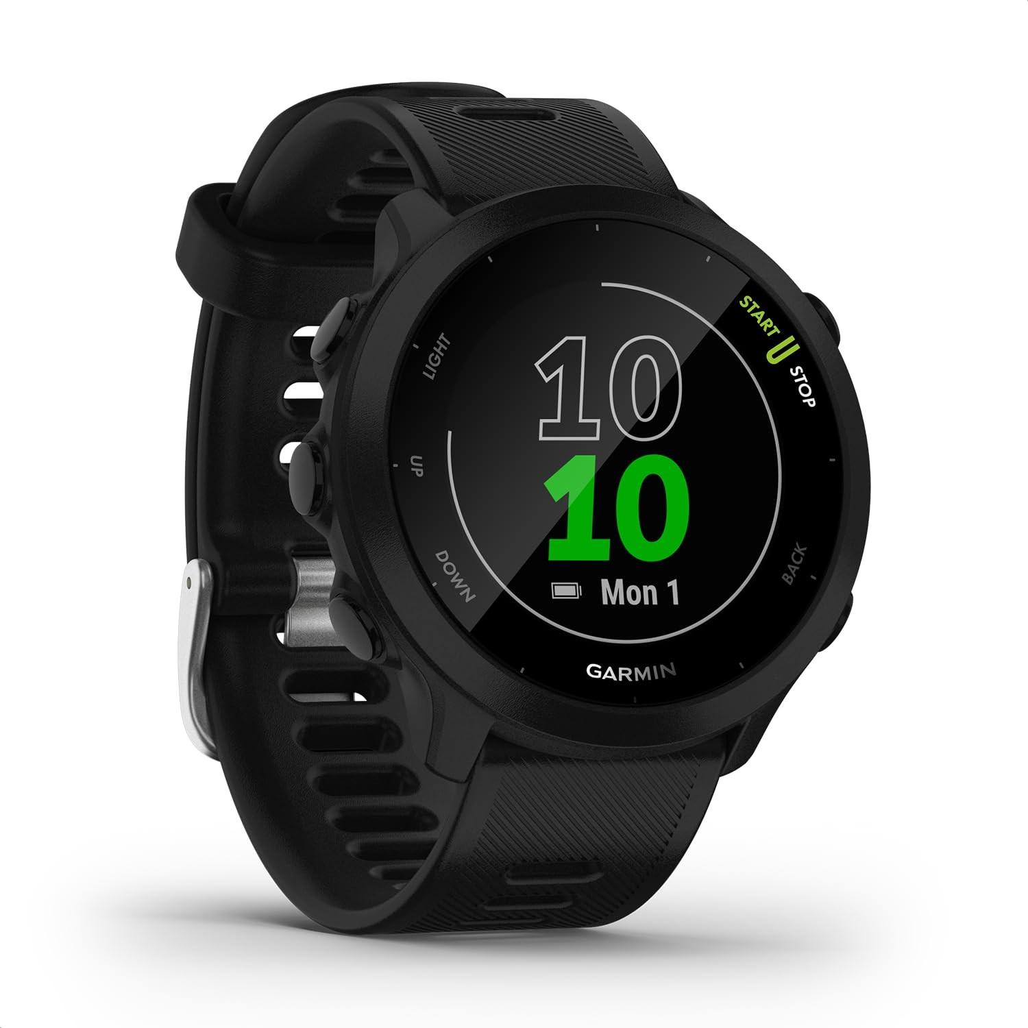 forerunner-cardiaco-monitor-seu-55-e-preto-treino-inteligente-gps-a-garmin-com-a