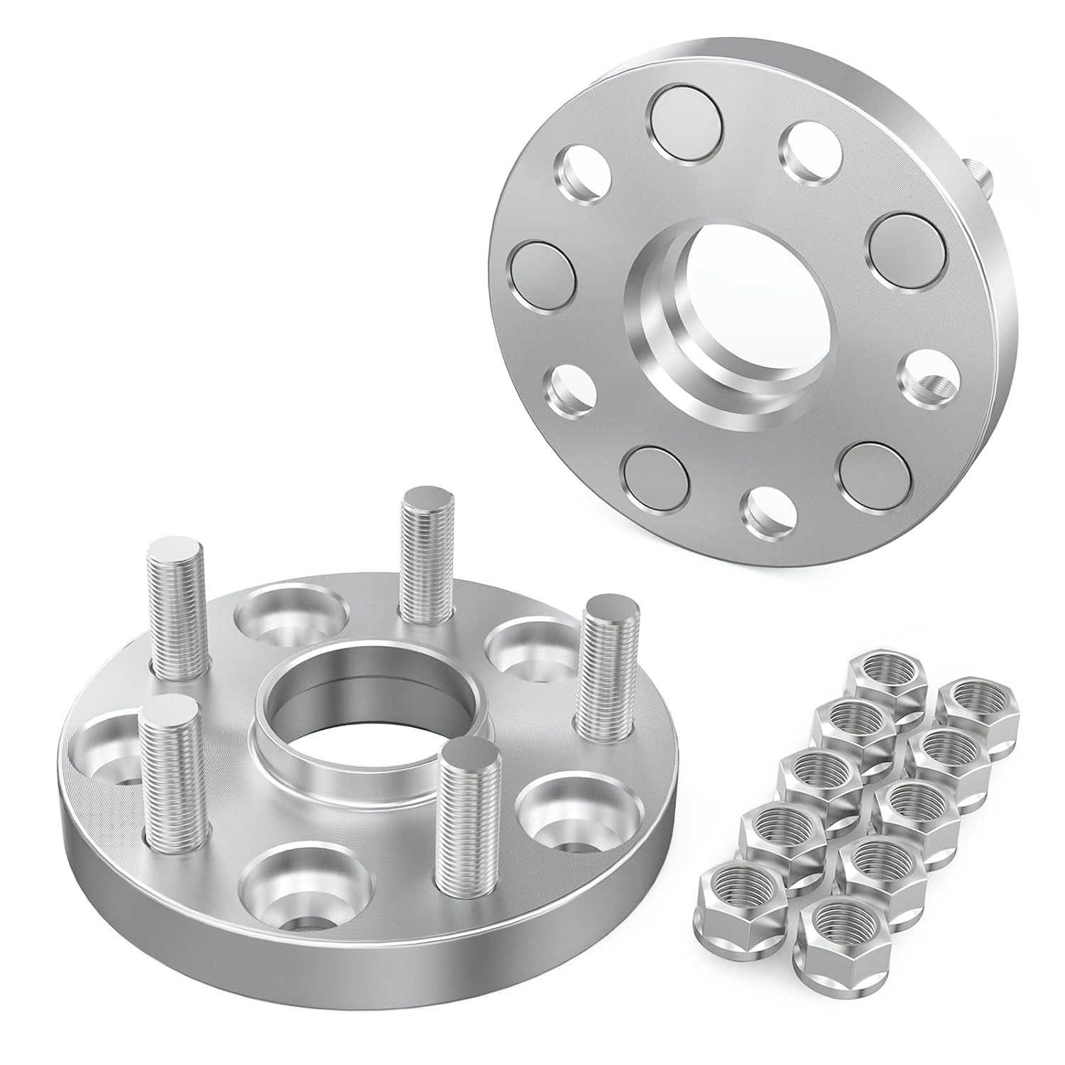 Espaçadores de Roda 20mm 5x114.3 Hubcentric 67.1mm M12x1.5 - Hyundai, Mazda, Kia | CNC Forjado
