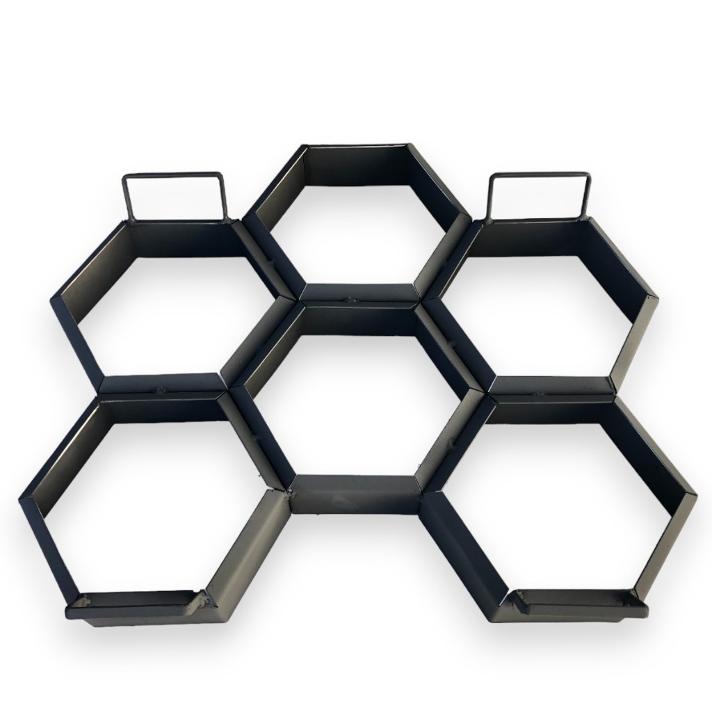 Forma Aço Bloco Sextavado 20x20x4cm - Frete Grátis