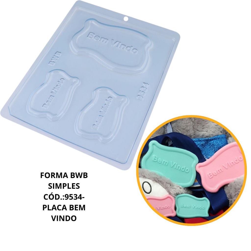 Forma Bem-Vindo: Acetato BWB para Bombons e Doces