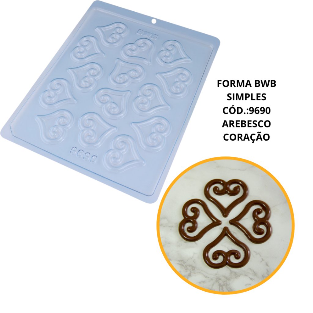Forma Bombom Coração: Crie Doces Incríveis!