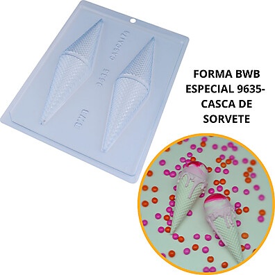 Forma Chocolate Casca de Sorvete 75g BWB