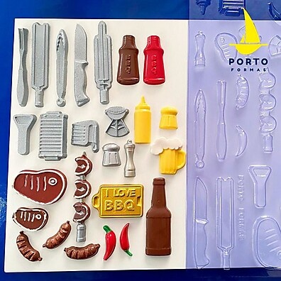 Forma Chocolate Churrasco: Decore Festas!