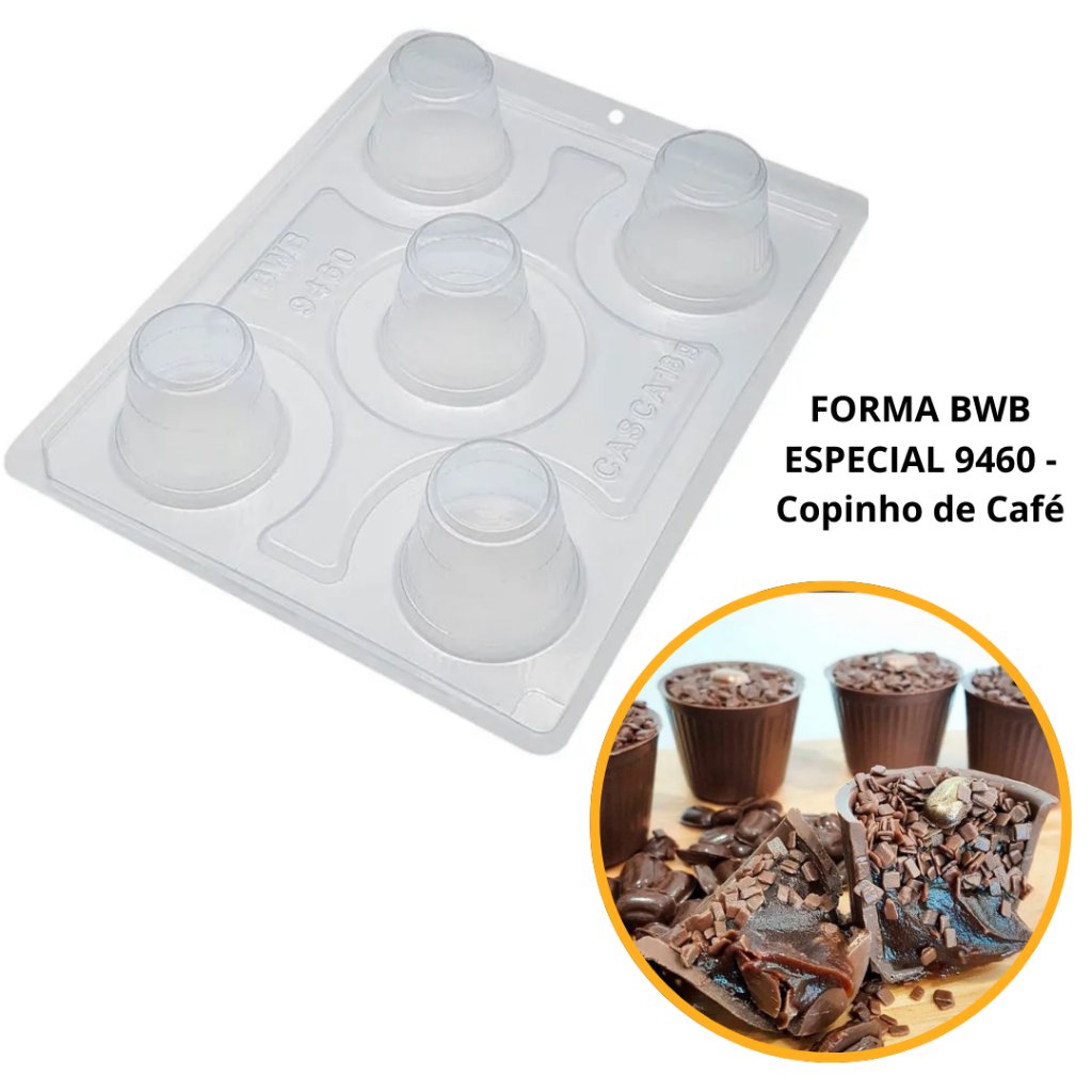 Forma Chocolate Copinho de Café 56g BWB - Fácil!