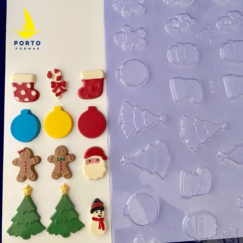 Forma Chocolate Natal: 25 Apliques Perfeitos!