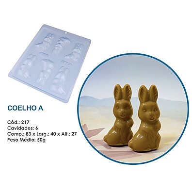 Forma Coelho A217: Bombons e Doces Irresistíveis!