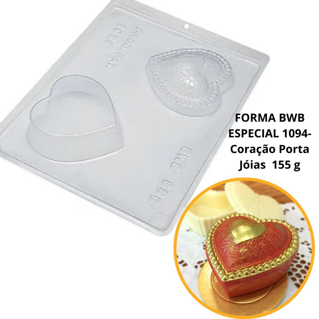 Forma Coração Porta Jóias: Crie Chocolates Incríveis!