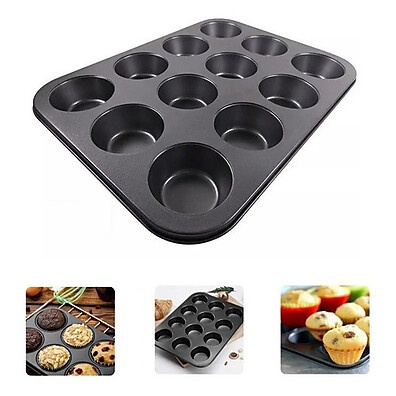 Forma Cupcake 12 Cavidades: Antiaderente e Ideal!