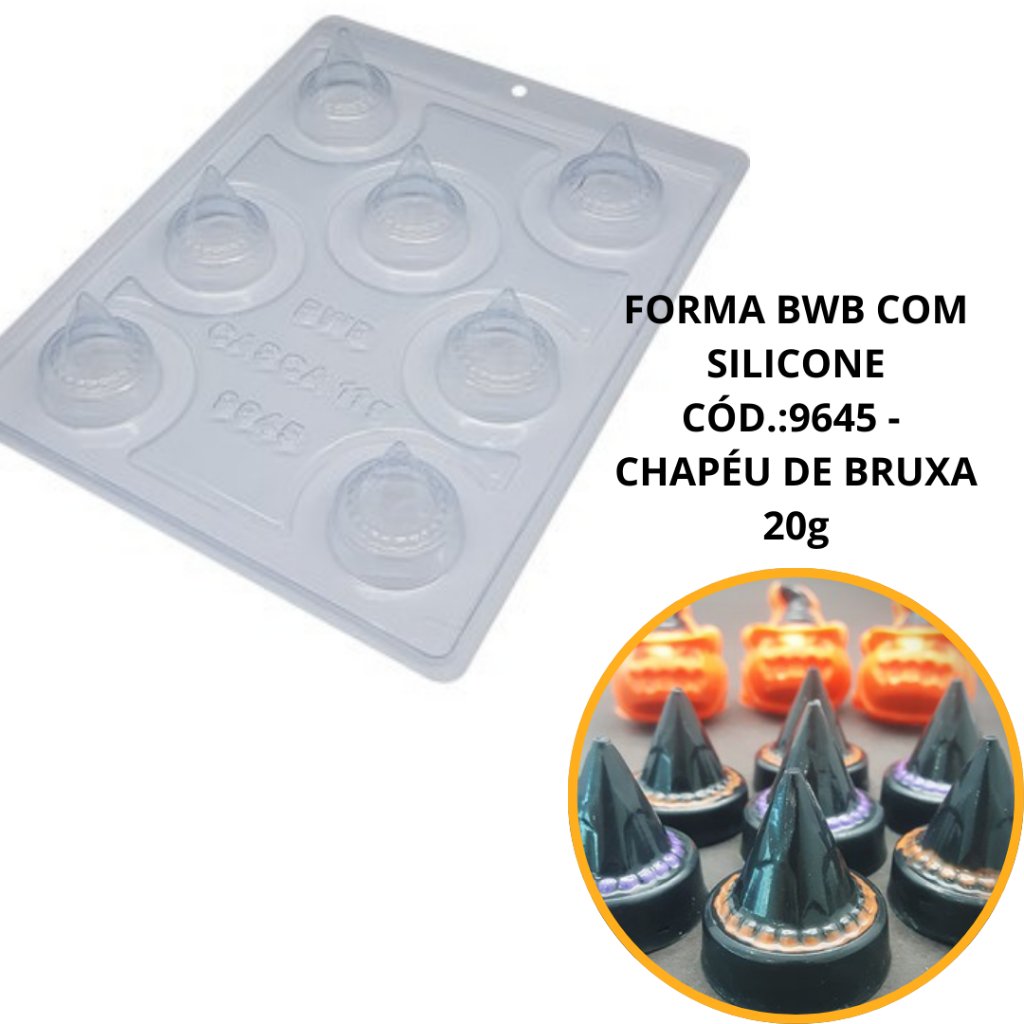 Forma de Chocolate Chapéu de Bruxa: Halloween Fácil!