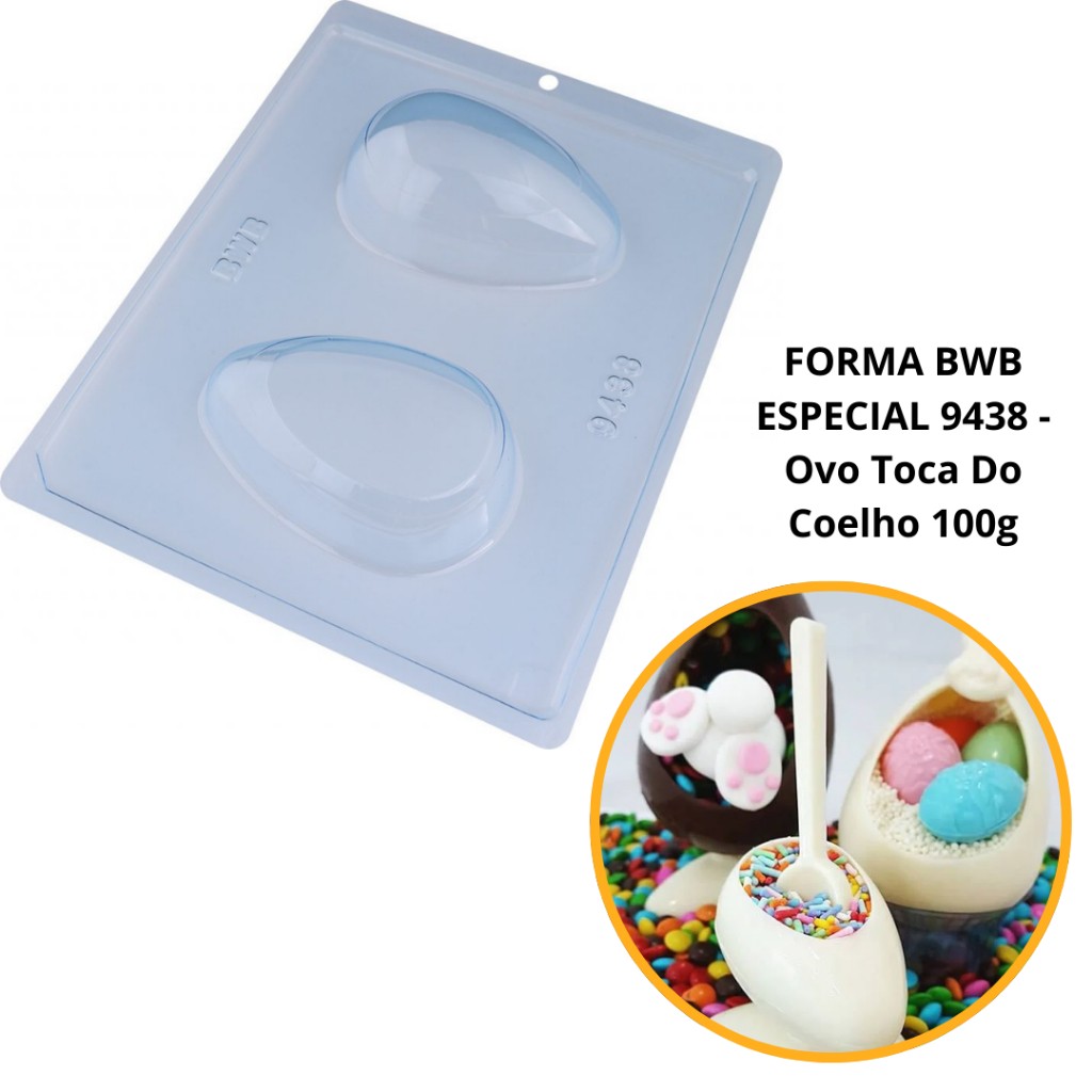 Forma de Chocolate Ovo Toca do Coelho 100g