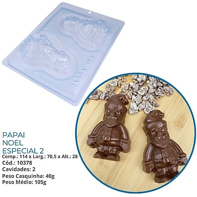 Forma de Chocolate Papai Noel: Crie Doces Perfeitos!