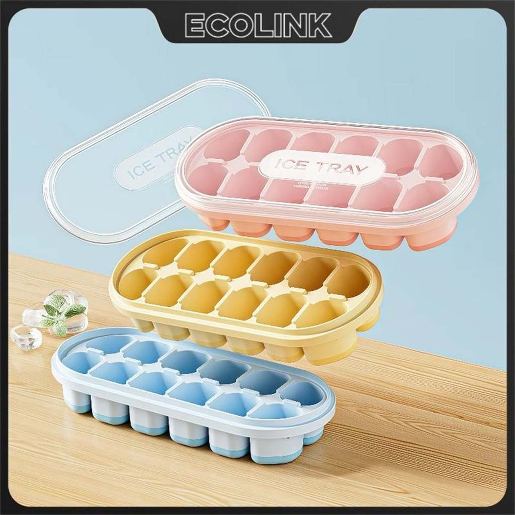 Forma de Gelo Silicone: Cubos Perfeitos com Tampa!