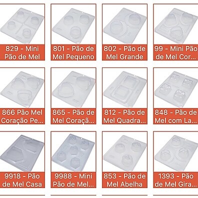 Forma de Silicone 3 Partes para Pão de Mel – Todos os Modelos