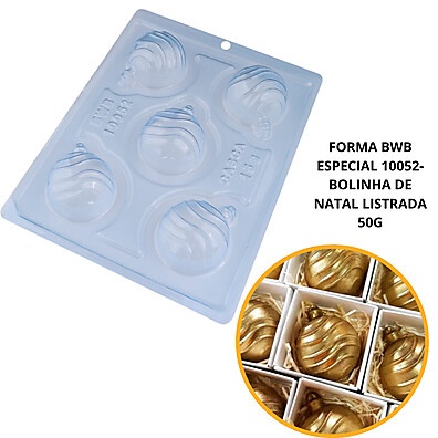Forma de Silicone Bolinha de Natal: Chocolate Perfeito!