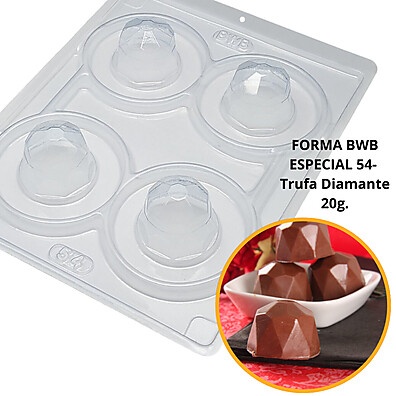 Forma de Silicone BWB para Trufas e Bombons (3 Partes) – Ideal para Festas e Doces Caseiros