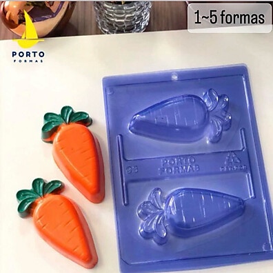 Forma de Silicone Cenoura Recheada P96 - Páscoa 2024