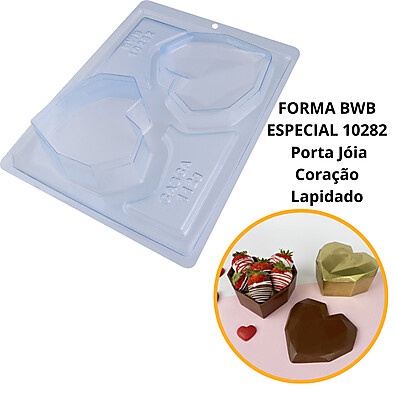 Forma de Silicone Coração: Chocolates Perfeitos!