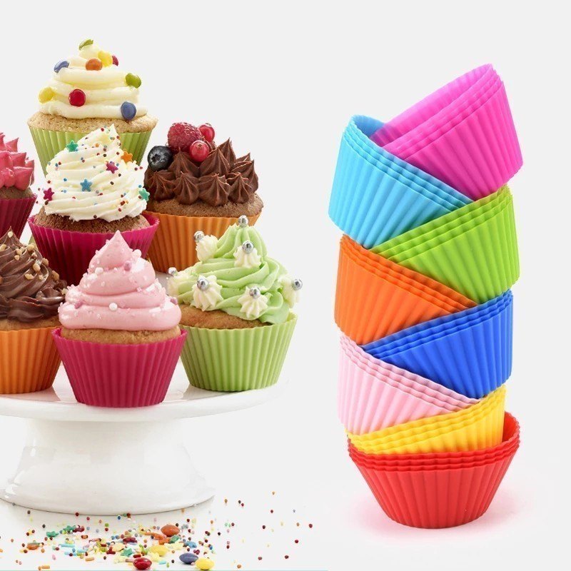 Forma de Silicone Mini Cupcake 6 Peças – Versátil e Reutilizável