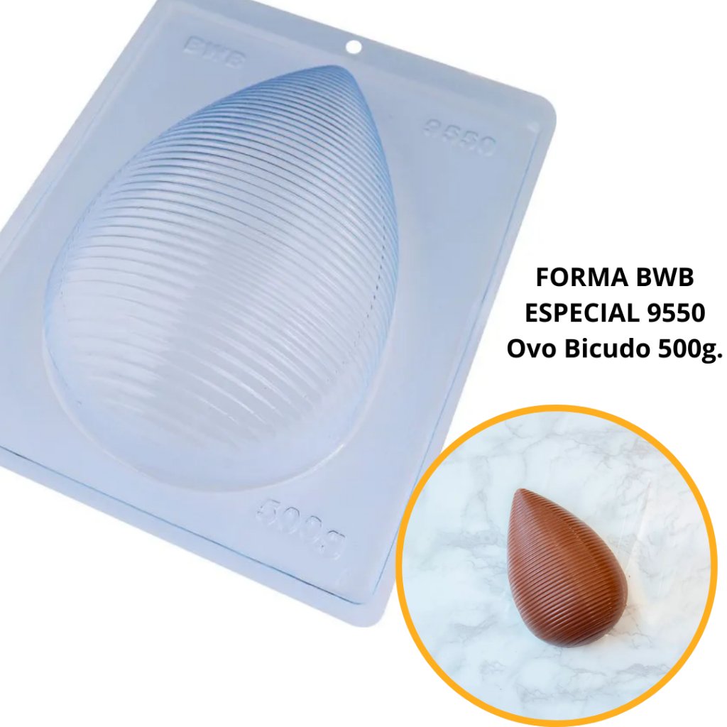 Forma de Silicone Ovo Bicudo 500g: Páscoa Perfeita!