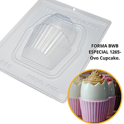 Forma de Silicone Ovo Cupcake BWB: Páscoa Perfeita!