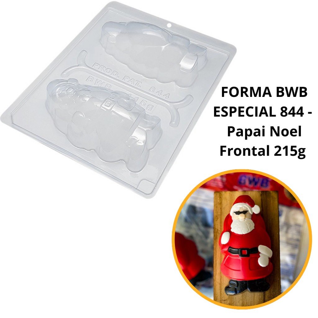 Forma de Silicone Papai Noel: Chocolate Perfeito!