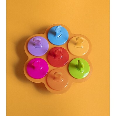 Forma de Silicone para 7 Picolés - Mozcada