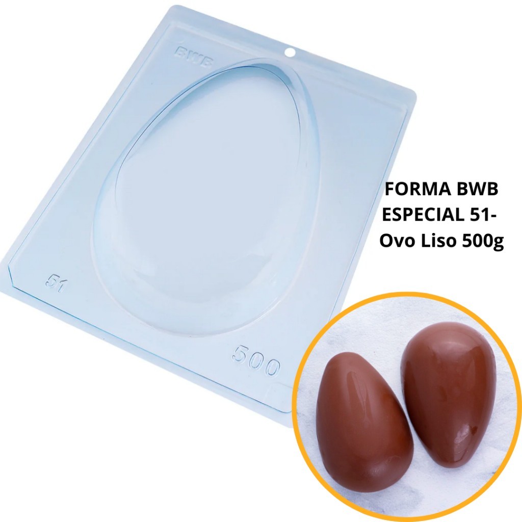 Forma de Silicone para Ovo de Páscoa 250g - BWB