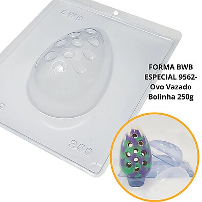 Forma de Silicone para Ovo de Páscoa 250g - Modelo Bolinha