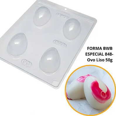 Forma de Silicone para Ovo de Páscoa 50g - BWB