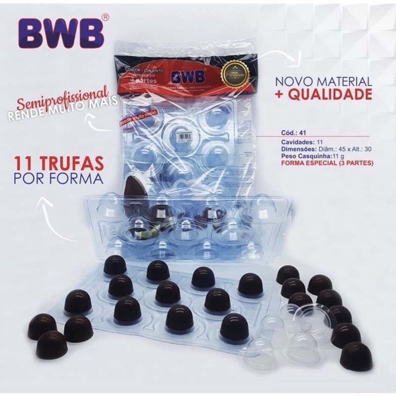 Forma de Silicone para Trufas 45g: Econômica e Profissional