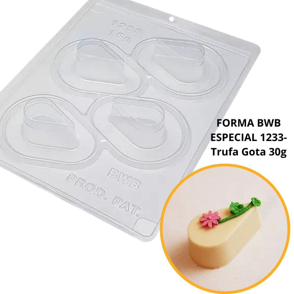 Forma de Silicone Trufa Gota 30g: Perfeita para Festas!