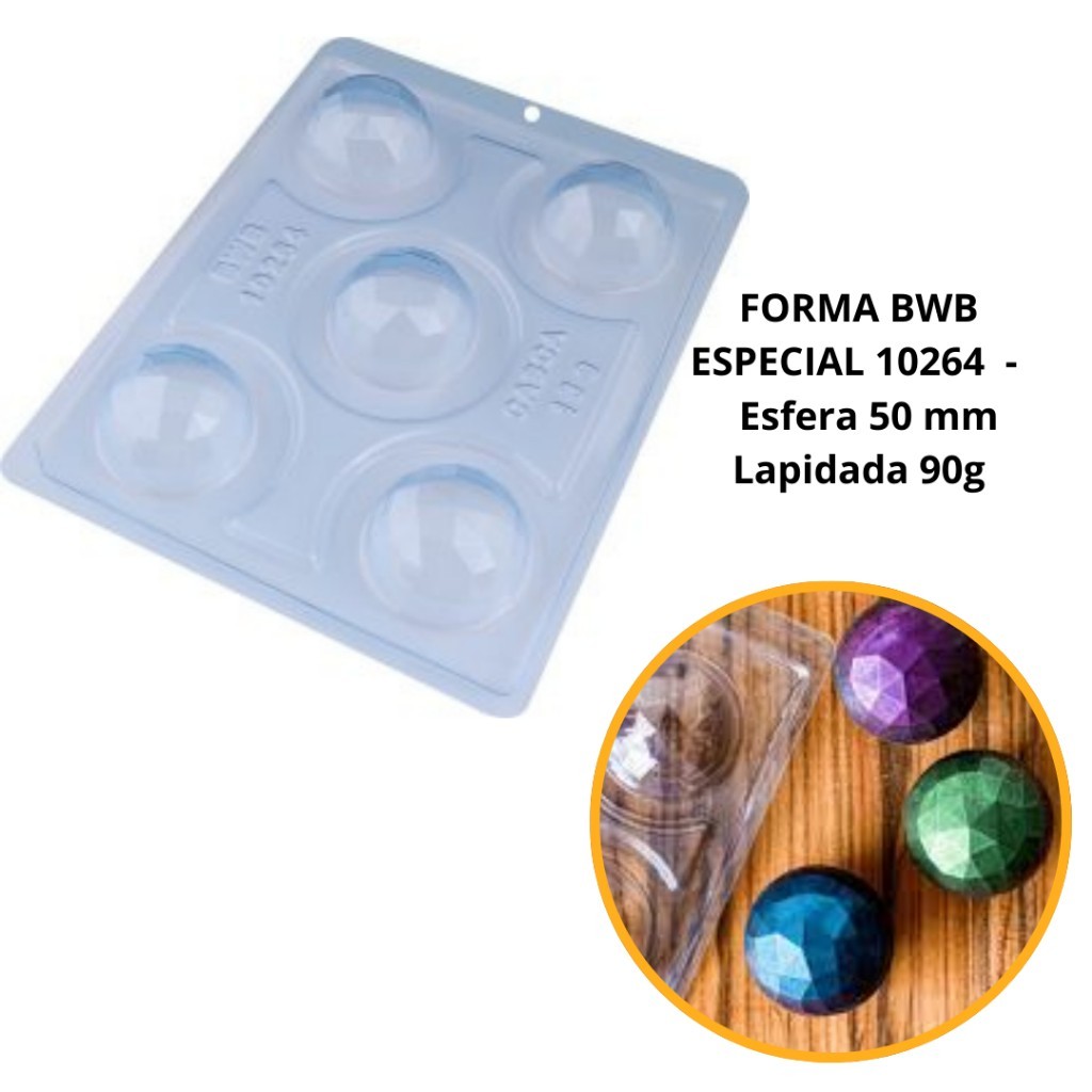 Forma Esfera 50mm: Bombons Perfeitos!