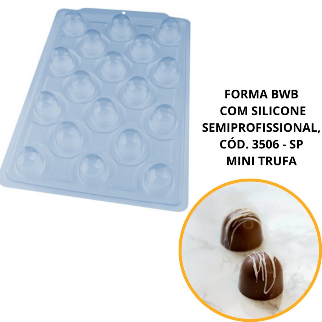 Forma Mini Trufa BWB: Chocolate Perfeito!