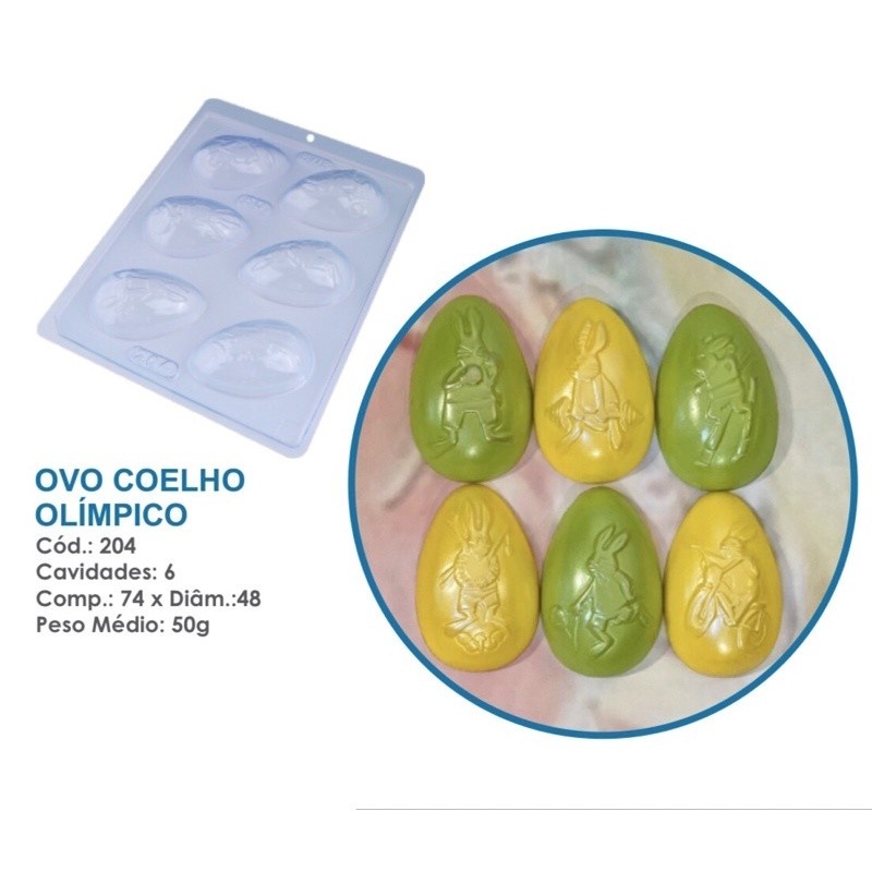 Forma Ovo Coelho: Crie Bombons Incríveis!