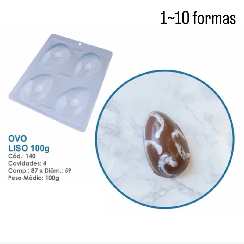 Forma Ovo de Páscoa 100g BWB: Simples e Prática!
