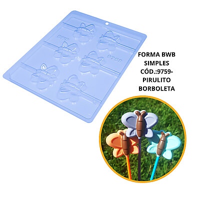 Forma Pirulito Borboleta: Crie Doces Incríveis!