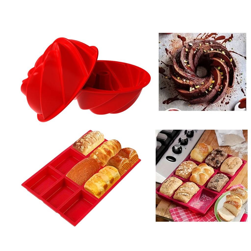 Forma Silicone 9 Furos: Bolo, Biscoito & Chocolate!