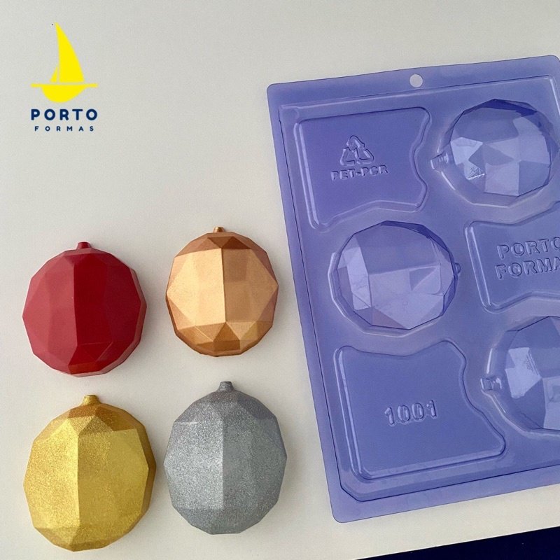 Forma Silicone Bola Natal: Chocolates Perfeitos!